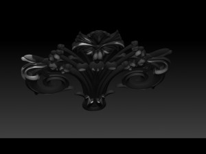 3d stl models cnc router - carved decor Modelo de Impressão 3D