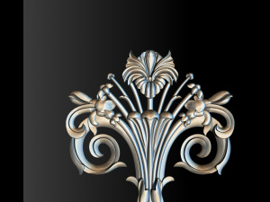 3d stl models cnc router - carved decor Modelo de Impressão 3D