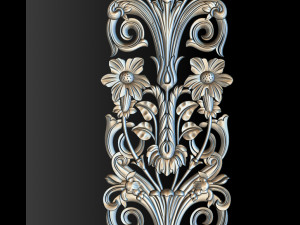 3d stl models cnc router - carved decor Modelo de Impressão 3D