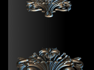 3d stl models cnc router - carved decor Modelo de Impressão 3D