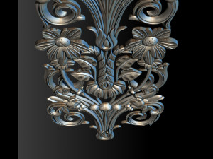 3d stl models cnc router - carved decor Modelo de Impressão 3D