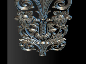 3d stl models cnc router - carved decor 3D Print Model