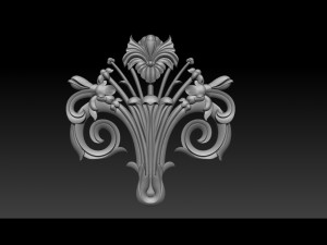 3d stl models cnc router - carved decor Modelo de Impressão 3D