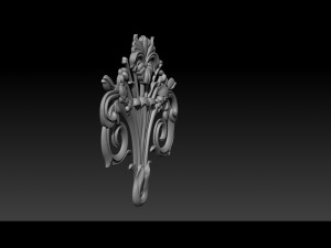 3d stl models cnc router - carved decor Modelo de Impressão 3D