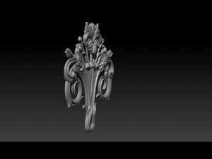 3d stl models cnc router - carved decor 3D Print Model