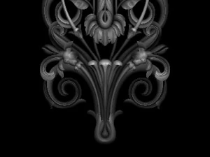 3d stl models cnc router - carved decor 3D Print Model