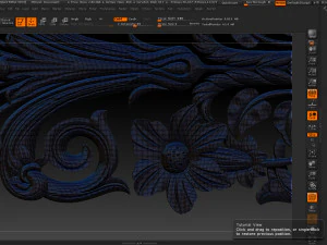 3d stl models cnc router - carved decor 3D Print Model