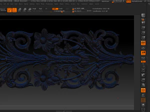 3d stl models cnc router - carved decor 3D Print Model