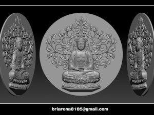 pendant buddha - stl- obj and ztl 3D Print Model