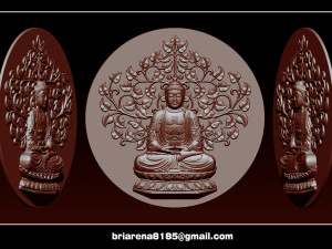pendant buddha - stl- obj and ztl 3D Принт Модель