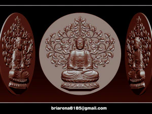 pendant buddha - stl- obj and ztl 3D Print Model