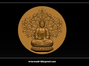 pendant buddha - stl- obj and ztl 3D Принт Модель