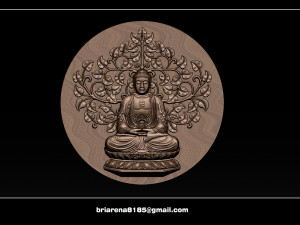pendant buddha - stl- obj and ztl 3D Принт Модель
