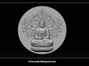 pendant buddha - stl- obj and ztl 3D Print Model