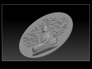pendant buddha - stl- obj and ztl 3D Print Model