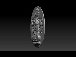 pendant buddha - stl- obj and ztl 3D Print Model