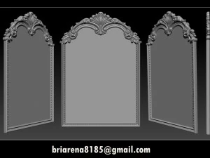 镜框古典雕花 3D 打印模型