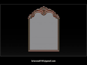 mirror classical carved frame Modèles 3D en vedette