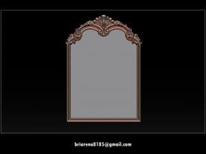 mirror classical carved frame 3D Print Model