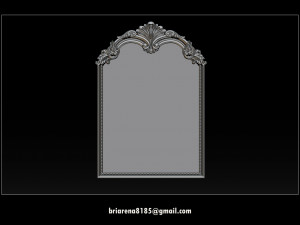mirror classical carved frame Modèles 3D en vedette