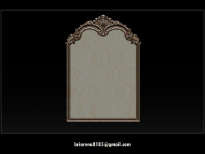 mirror classical carved frame Modèles 3D en vedette