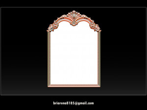 mirror classical carved frame Modèles 3D en vedette