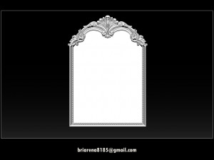 mirror classical carved frame Modèles 3D en vedette