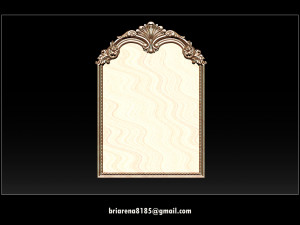 mirror classical carved frame Modèles 3D en vedette