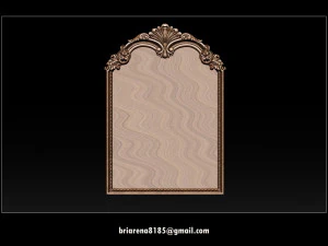 mirror classical carved frame 3D Print Model