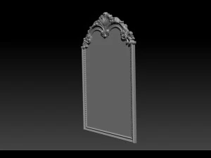mirror classical carved frame 3D Print Model