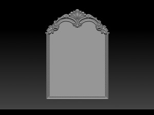 mirror classical carved frame Modèles 3D en vedette