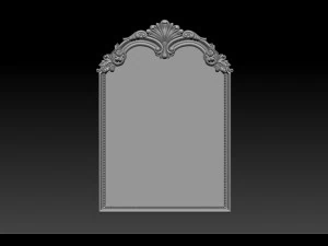 mirror classical carved frame 3D Print Model