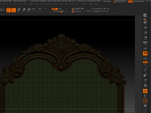mirror classical carved frame 3D Print Model