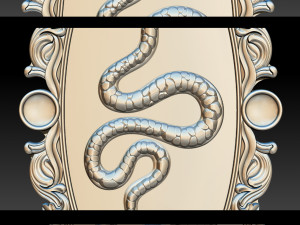 snake silver and pendant jewelry - 3d stl models cnc router 3D Baskı Modeli