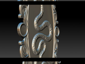 snake silver and pendant jewelry - 3d stl models cnc router 3D Baskı Modeli