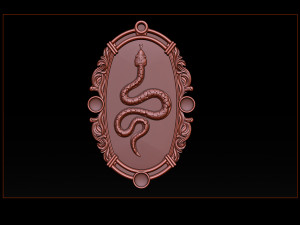 snake silver and pendant jewelry - 3d stl models cnc router 3D Baskı Modeli