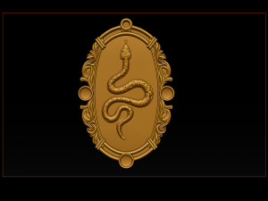 snake silver and pendant jewelry - 3d stl models cnc router 3D Baskı Modeli