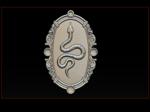snake silver and pendant jewelry - 3d stl models cnc router 3D Baskı Modeli