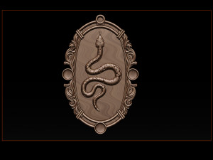 snake silver and pendant jewelry - 3d stl models cnc router 3D Baskı Modeli