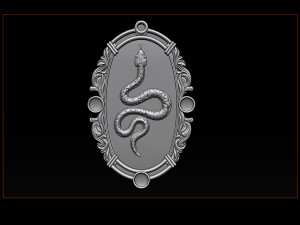 snake silver and pendant jewelry - 3d stl models cnc router 3D Baskı Modeli