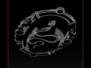 snake silver and pendant jewelry - 3d stl models cnc router 3D Baskı Modeli