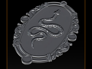 snake silver and pendant jewelry - 3d stl models cnc router 3D Baskı Modeli
