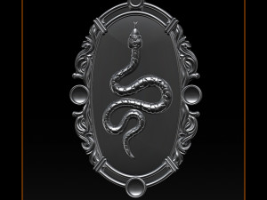 snake silver and pendant jewelry - 3d stl models cnc router 3D Baskı Modeli