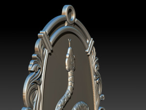 snake silver and pendant jewelry - 3d stl models cnc router 3D Baskı Modeli