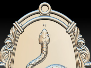 snake silver and pendant jewelry - 3d stl models cnc router 3D Baskı Modeli