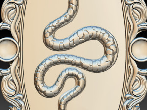 snake silver and pendant jewelry - 3d stl models cnc router 3D Baskı Modeli