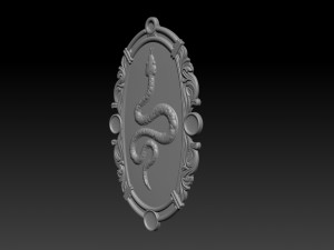 snake silver and pendant jewelry - 3d stl models cnc router 3D Baskı Modeli