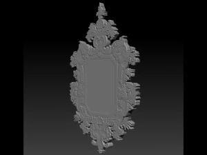 mirror classical carved frame 3D Print Model