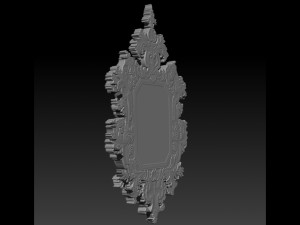 mirror classical carved frame 3Dプリントモデル