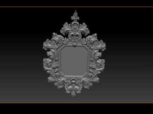 mirror classical carved frame 3Dプリントモデル
